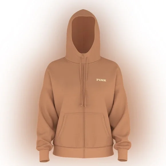 PINK Victoria’s Secret Everyday Fleece Zip-up Hoodie sweatshirt hooded sweater - Picture 3 of 6